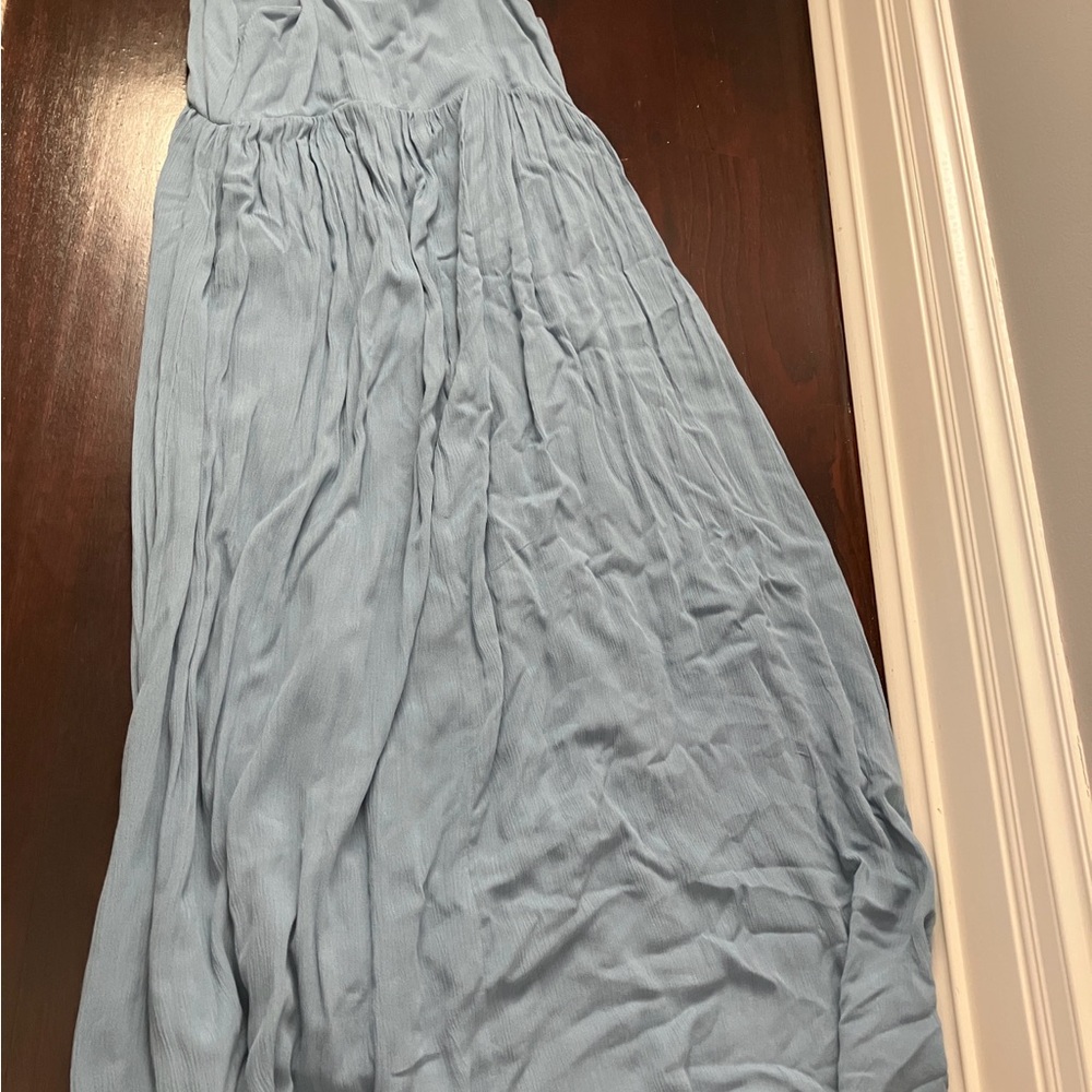 Z Supply Dusty Blue Sleeveless Maxi Dress NWT - Picture 3 of 6